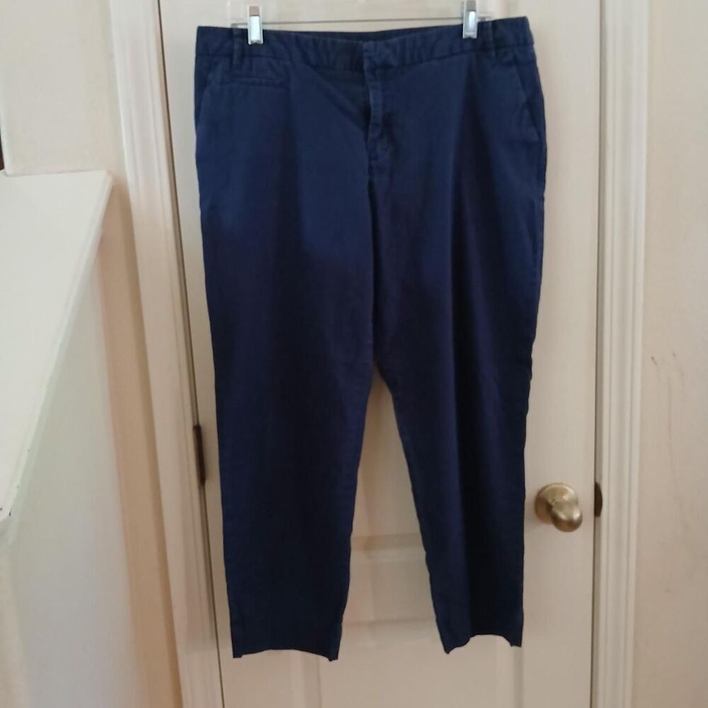 Patagonia Navy Organic Cotton Stretch All-Wear Chino Straight Leg Pants 14 Basic